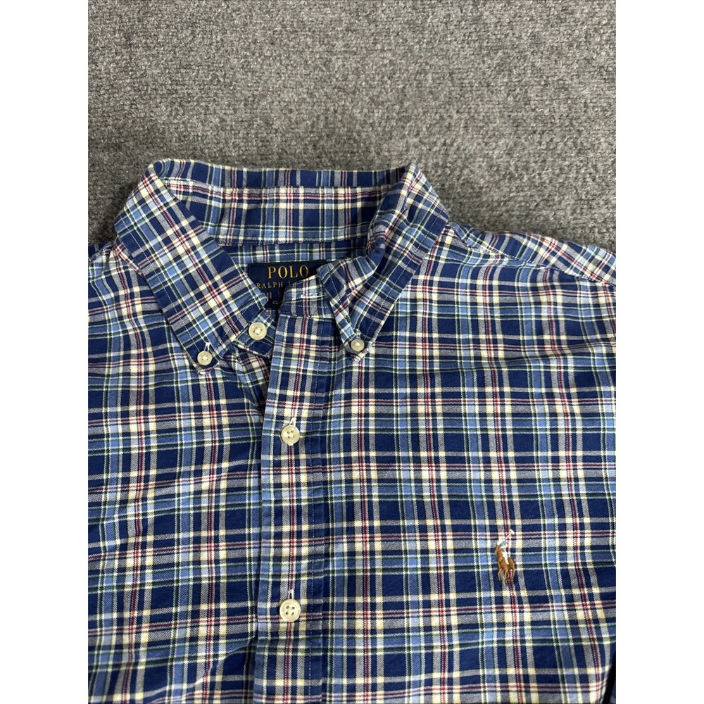 Polo Ralph Lauren Men's Classic Fit Plaid Button Down Shirt Long Sleeve XL - Picture 2 of 7